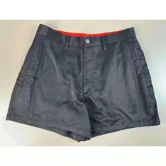 Harley Davidson Vintage 2001 Black Biker Y2K High Waisted Shorts Women’s 12 - Picture 1 of 11